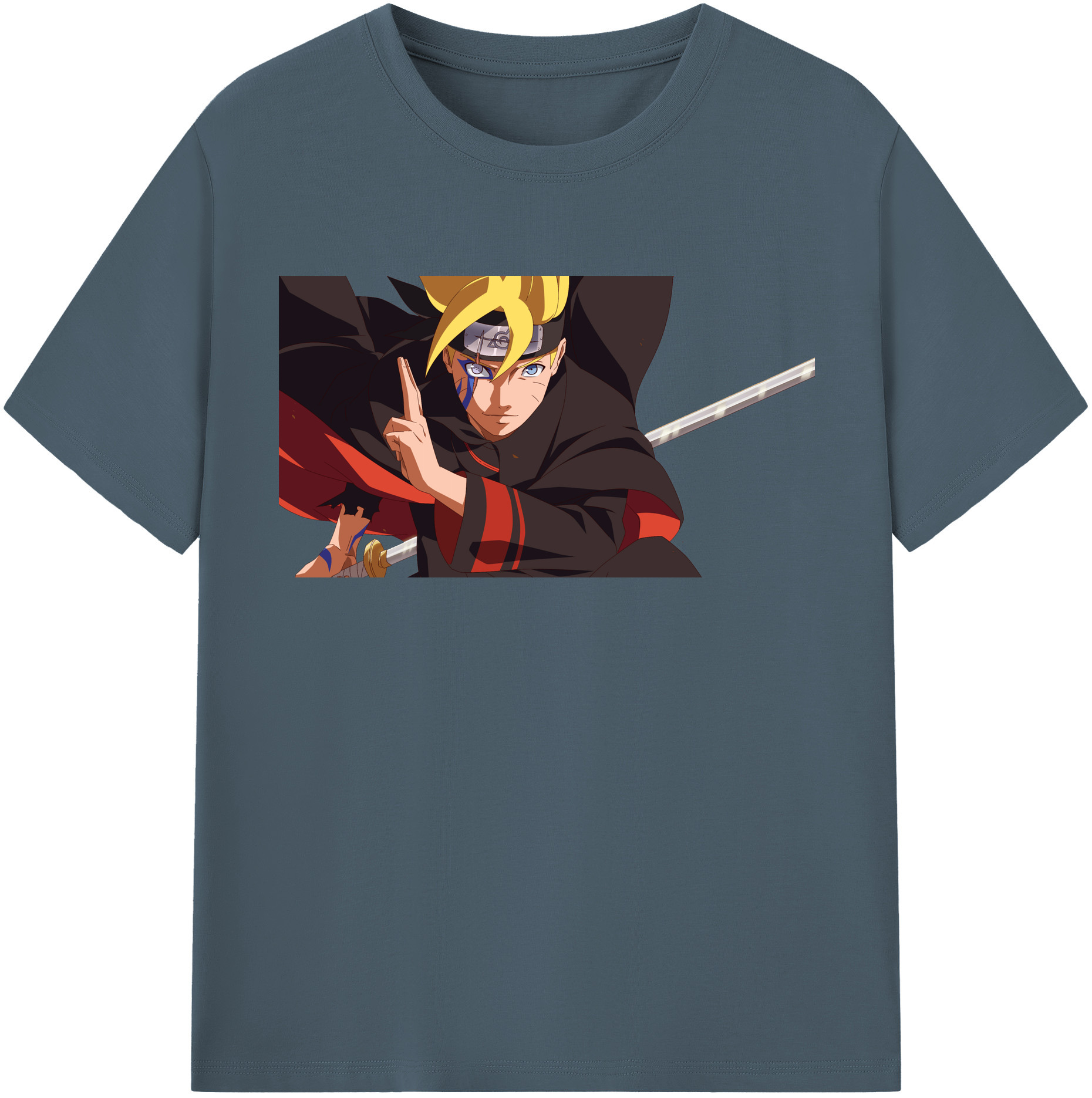 （画像用） NARUTO -ナルト- うずまき ボルト Uzumaki Boruto 綿100％半袖Tシャツ（フロントプリント）
